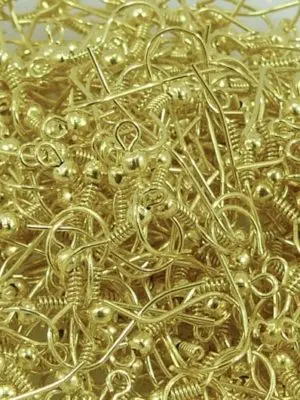 100 Anzuelos dorado para armar bijouterie
