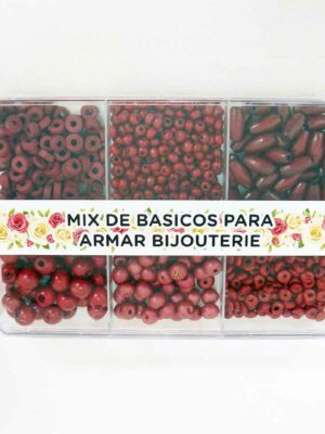 Caja acrílica con maderas - Surtido de formas - BORRAVINO