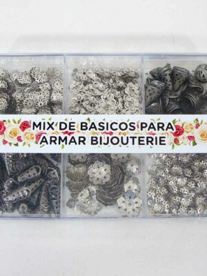 Caja acrílica con calotas níquel para armado