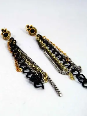 Aro pasante de mix de cadenas - Aro de diseño