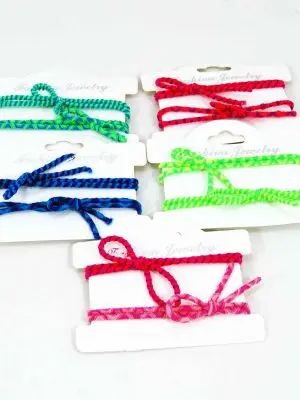 Par de gomitas con moño - COLORES SURTIDOS