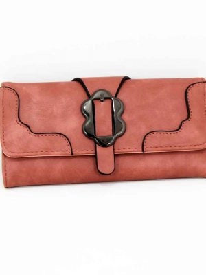Billetera con hebilla - DE CALIDAD - ROSA VIEJO