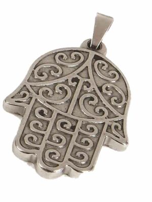 Dije de acero quirúrgico manito de Hamsa