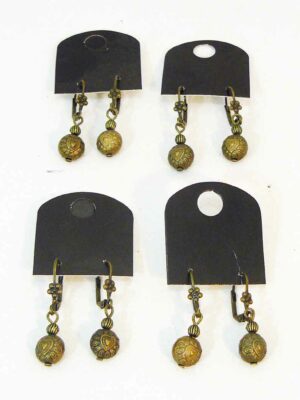 4 Pares de aros con brisura - BRONCE