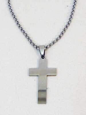 Cadena de acero quirúrgico con cruz