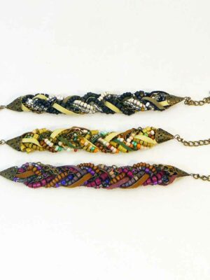 3 Pulseras trenzadas - COLORES SURTIDOS