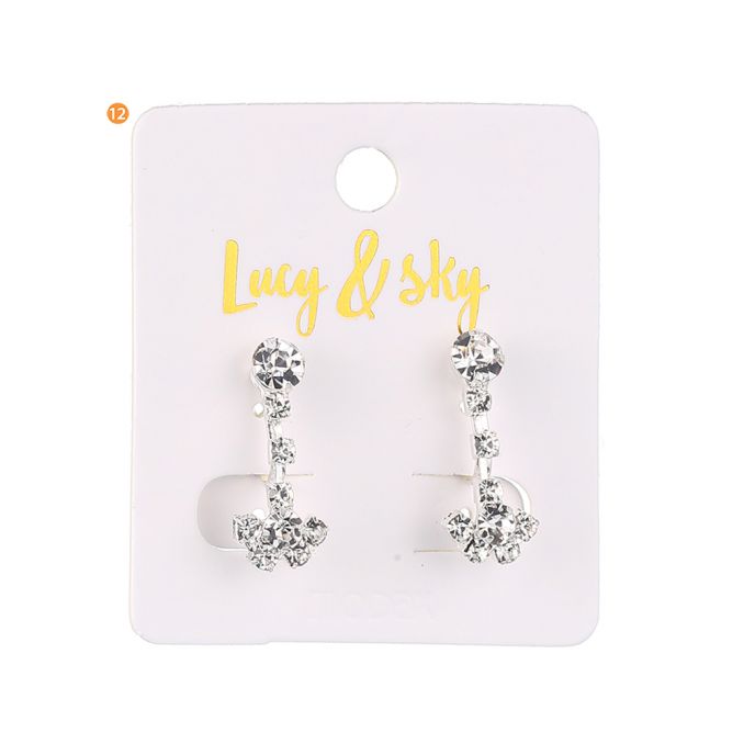 Aros de strass. Aros por mayor. Mayorista de bijouterie.