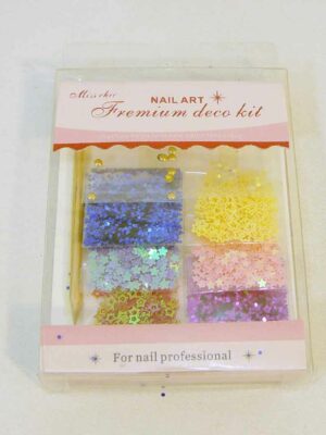Apliques para uñas con aplicador