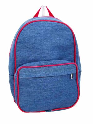 Mochila de cordura 35x26x12 - Marca CORAZONAR - Forrada - CELESTE