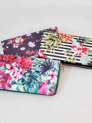 Billetera estampada - Cierre metálico - DE CALIDAD