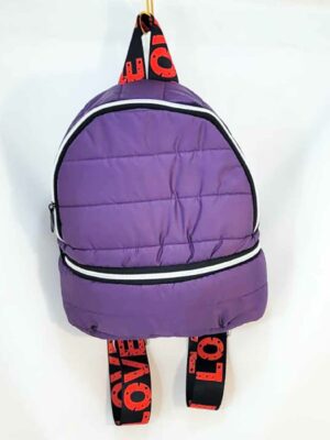 Mochila PUFFER 26x24x8 - Marca CORAZONAR - VIOLETA