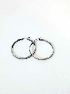 6 Pares aros tipo criollitas de acero quirúrgico 3 cm - 6 PARES