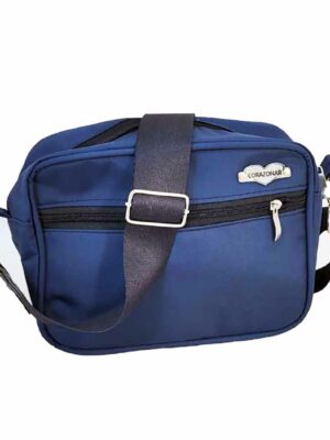 Bandolera de kiplin deportivo - 22x18x7 - Marca CORAZONAR - Forrada - ULTRAMAR