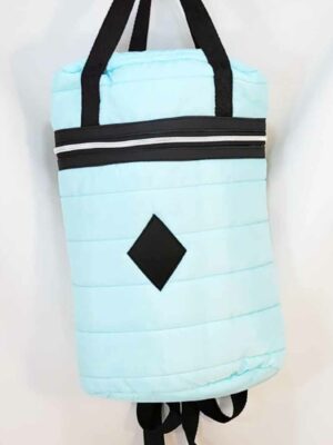 Mochila matero PUFFER - FORRADA - CELESTE