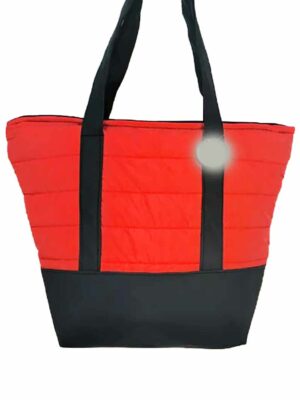Bolso PUFER 35x30x12 - Forrado - ROJO