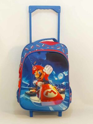 Mochila con carro 36x28x13 - MARIO BROS
