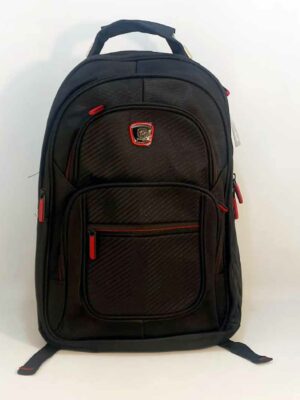 Mochila 45x35x14 - Tipo escolar - CON PORTA NOTEBOOK - NEGRA