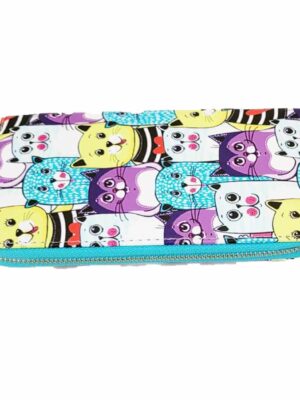 Billetera estampada gatitos - Cierre metálico - DE CALIDAD
