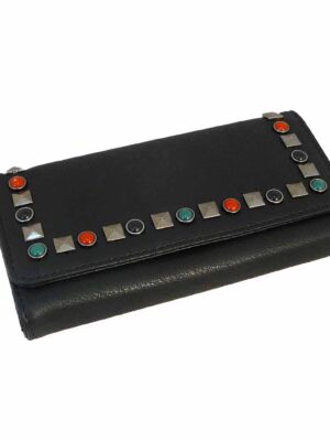 Billetera DE CALIDAD - CIERRE METALICO - NEGRA