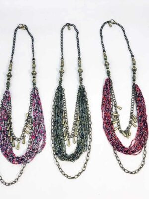 Collar de cadenas doradas y perlas – Temporada 2025