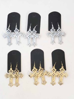 6 Pares de aros cruz