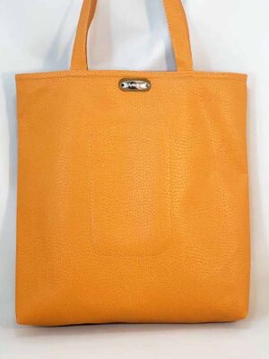 Bolso de símil cuero 40x35x10 - Marca Septiembre - NARANJA