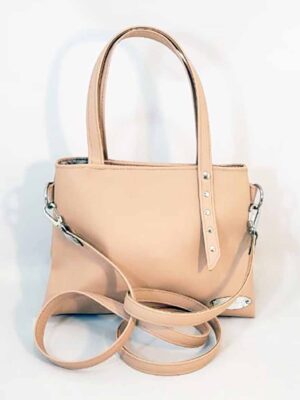 Cartera - Handbag - 20x15x8 - Forrada - Marca SEPTIEMBRE - NUDE