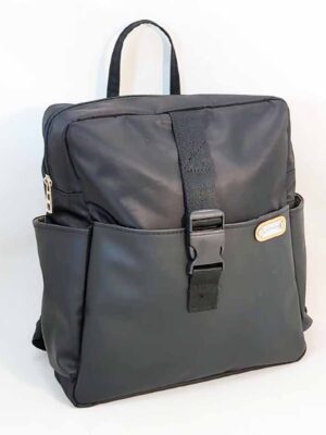 Mochila de sintética 27x29x10 - Marca Septiembre - Forrada - NEGRA
