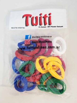24 Gomitas tipo rabas - MULTICOLOR
