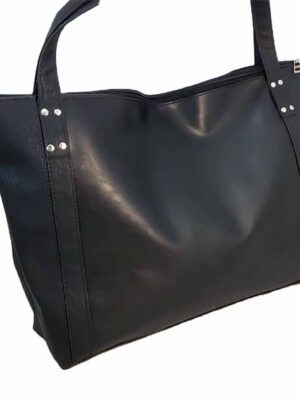 Bolso urbano 40x35x12 - Marca SETIEMBRE - Forrado - NEGRO