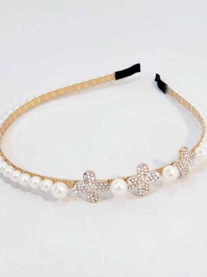 Vinchas con perlas y strass