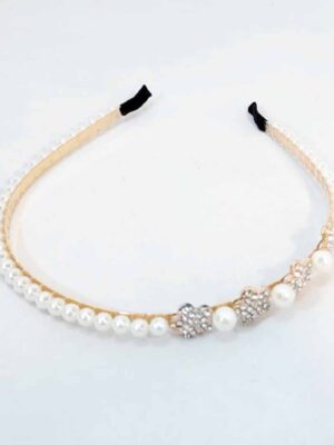 Vinchas con perlas y strass