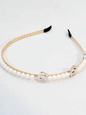 Vinchas con perlas y strass