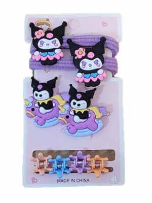 Blister con 2 gomitas + 2 prensas + 4 cocodrilos - KUROMI