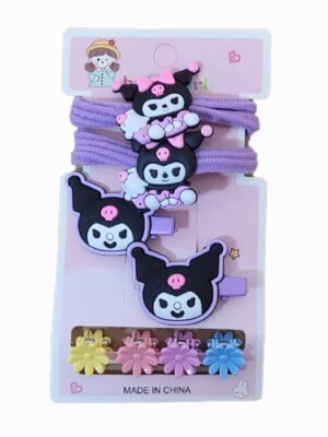 Blister con 2 gomitas + 2 prensas + 4 cocodrilos - KUROMI