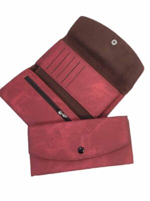 Billetera tarjetero de calidad - BORDO