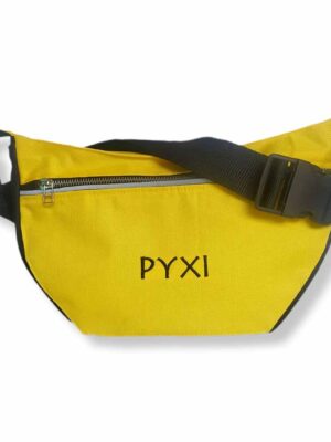 Riñonera bandolera de cordura - 30x15x4 - Marca PYXI - Forrada - AMARILLA