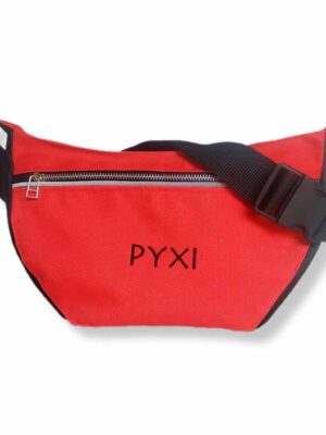 Riñonera bandolera de cordura - 30x15x4 - Marca PYXI - Forrada - ROJA