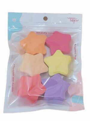 Blister con 6 esponjas aplicadores estrella