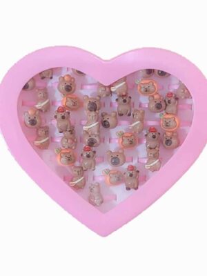 Anillos infantiles x 36 - CAPIBARA - ULTIMA MODA!!!!