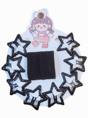 Set de 8 tic tac estrella + 6 gomitas - NEGRO