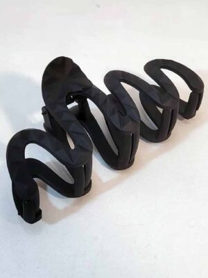 Cocodrilo acrílico NEGRO - 13 cm