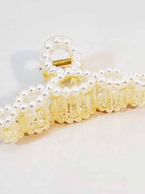 Cocodrilo con perlas - AMBAR - 10cm