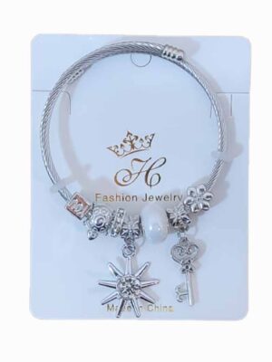 Pulsera estilo PANDORA  - SOL Y LLAVE