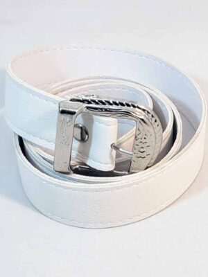 Cinto de símil cuero - PASO 30 mm - BLANCO - 1,10 metro (copia)