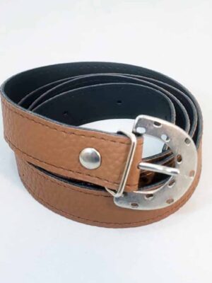 Cinto de hebilla metálica - PASO 25 mm - CAMEL - 1,10 metro