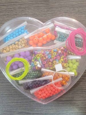 Caja de acrílico para armar para armado de bijou - CORAZON