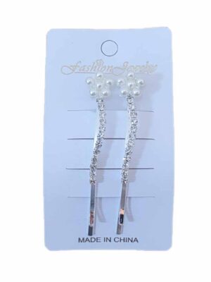 Blister con 2 invisibles con strass y perlas