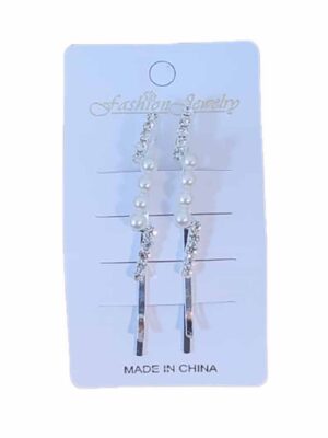 Blister con 2 invisibles con strass y perlas