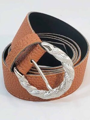 Cinto con hebilla metálica - PASO 30 mm - CAMEL - 1,10 metro